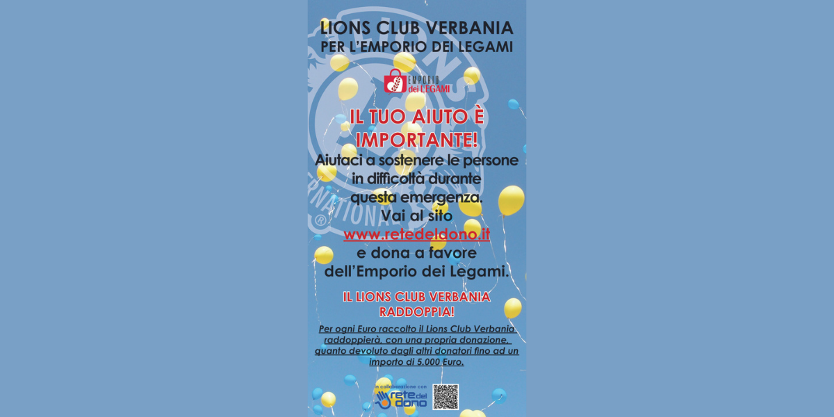 AIUTIAMO L'EMPORIO DEI LEGAMI di LIONS CLUB VERBANIA AIUTIAMO L'EMPORIO DEI LEGAMI-LIONS CLUB VERBANIA
