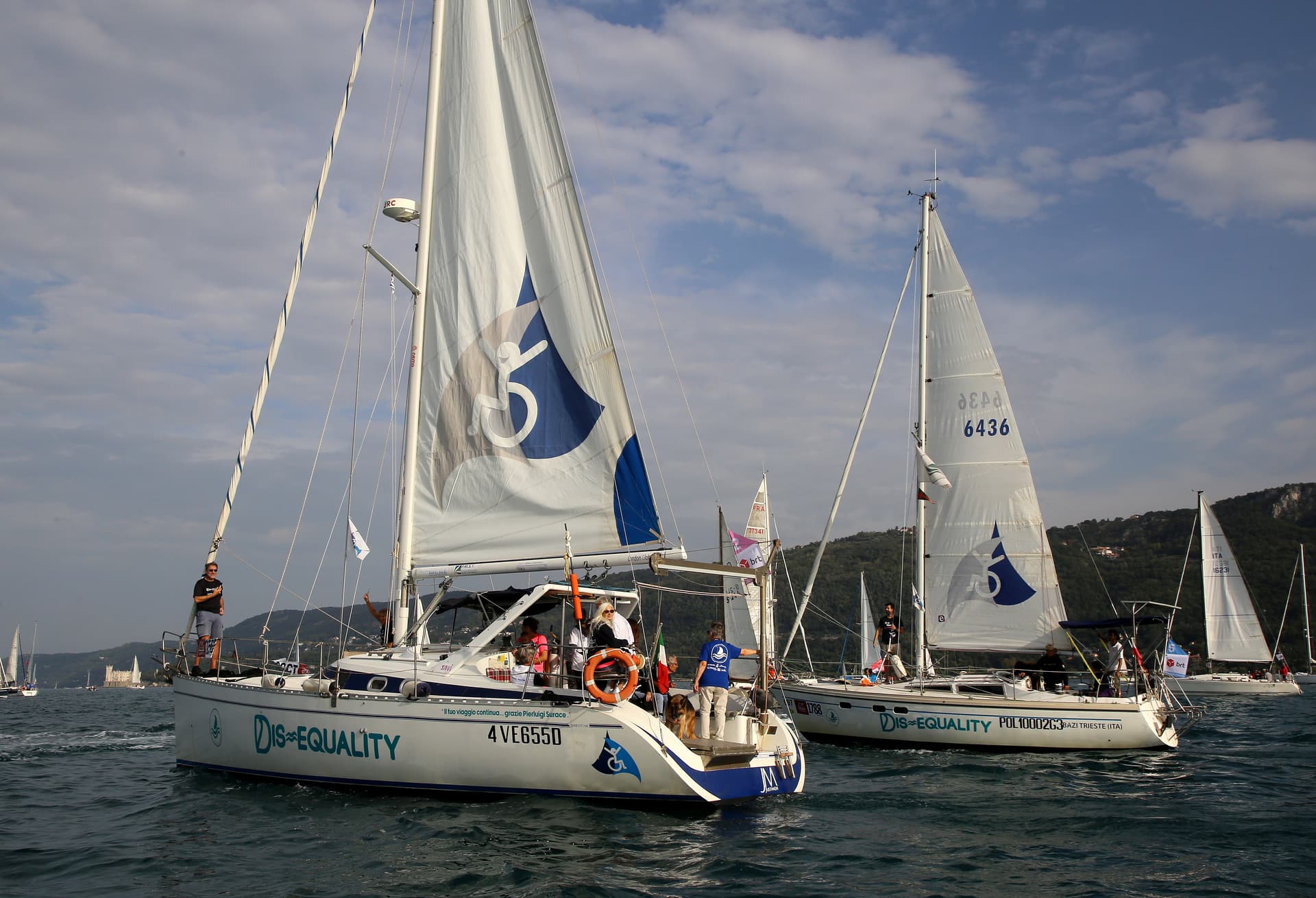 Eccoci alla regata la Barcolana