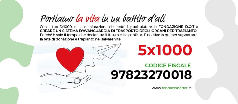 Dona il 5 per mille a Fondazione DOT ONLUS