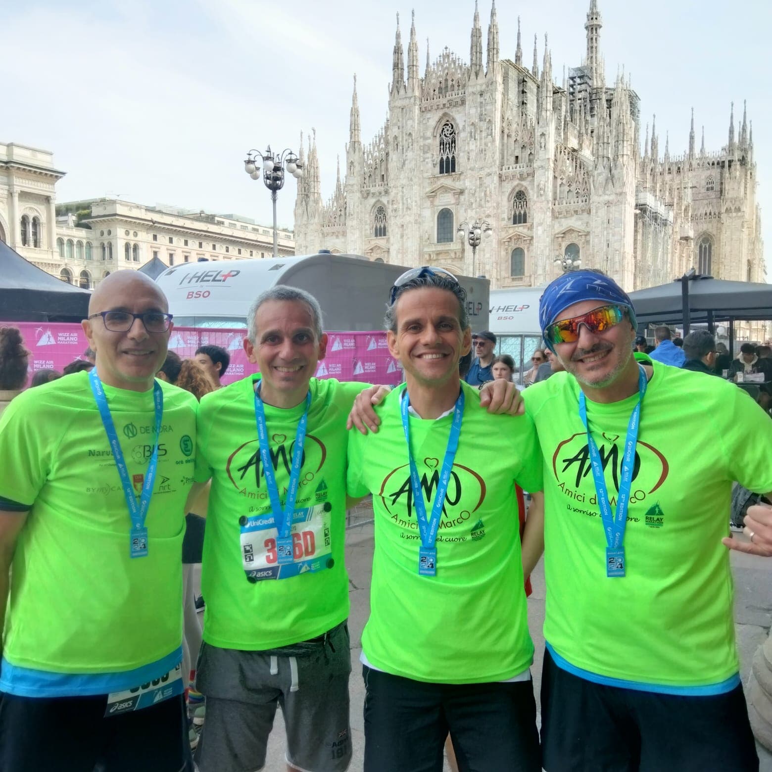 Amici di Marco alla Milano Marathon 2024