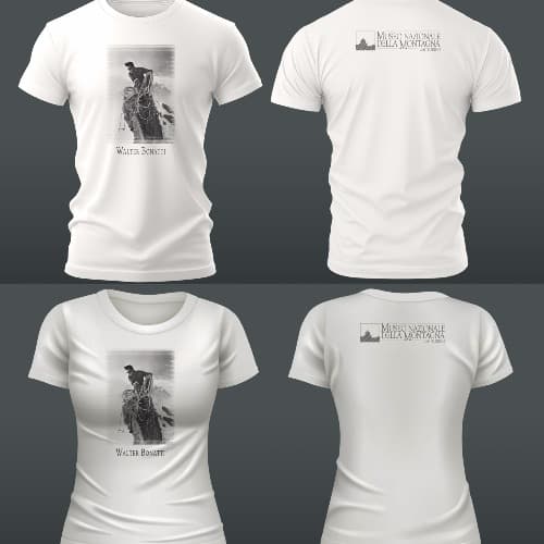 T-shirt Walter Bonatti e ingresso gratuito al Museo per due persone