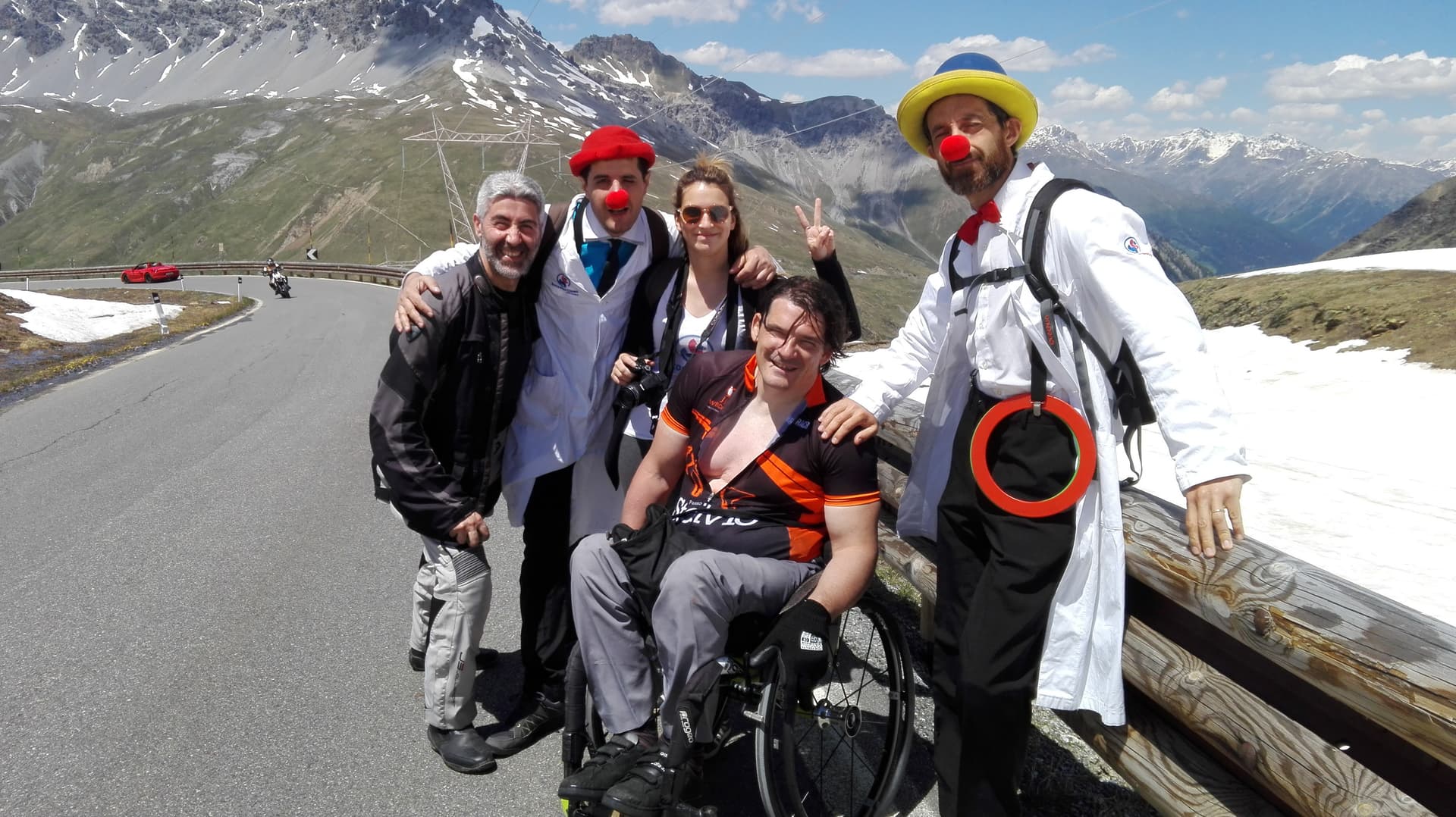 Sullo Stelvio col sorriso, non è finita!-Soccorso Clown Onlus
