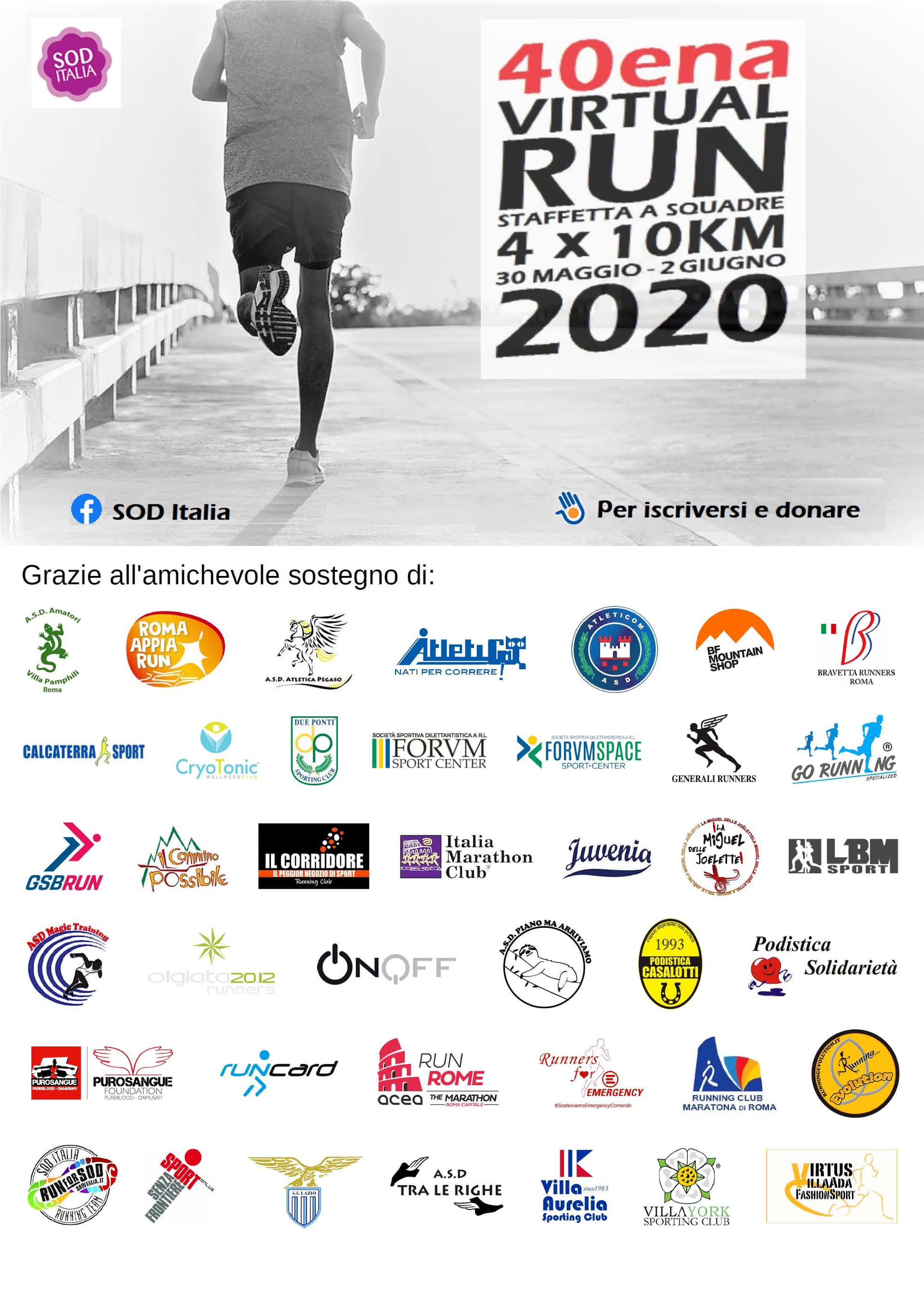 40ena VIRTUAL RUN-SOD Italia Onlus