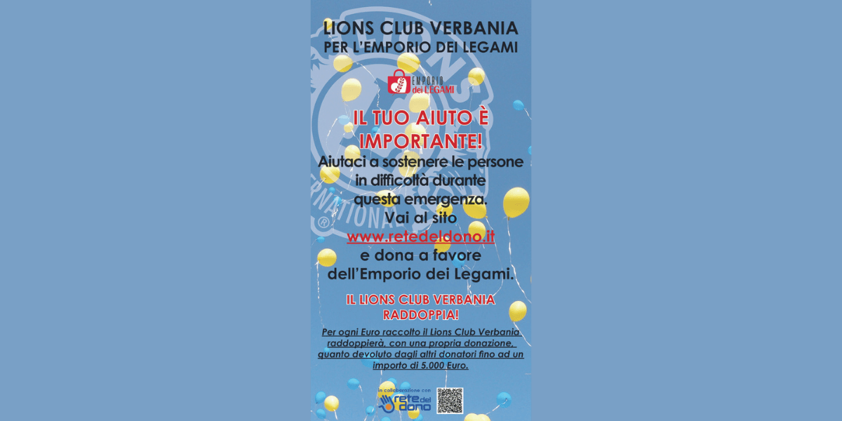 AIUTIAMO L'EMPORIO DEI LEGAMI-LIONS CLUB VERBANIA