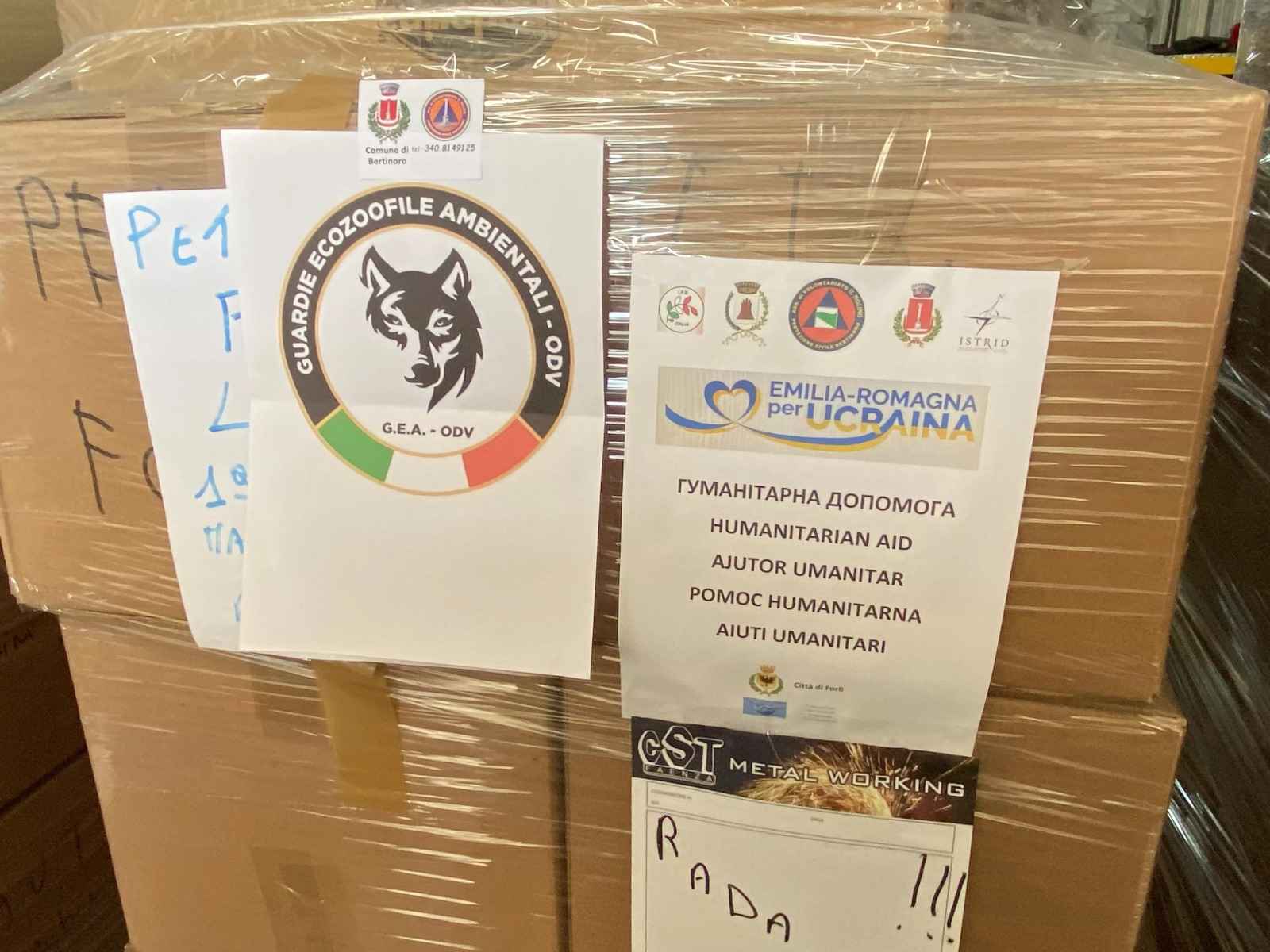 Gea raccolta e spedizione aiuti umanitari