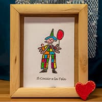 Cornice in legno naturale (10x15 cm)