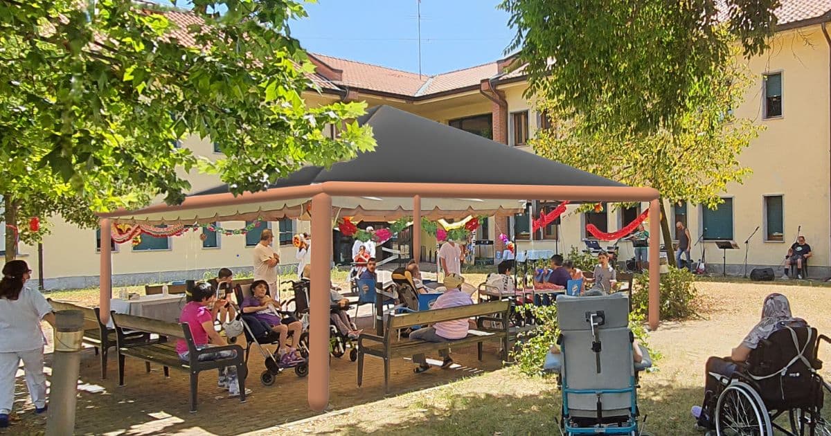 Un gazebo per dare forza alla fragilità di Fondazione Sacra Famiglia Onlus Un gazebo per dare forza alla fragilità-Fondazione Sacra Famiglia Onlus