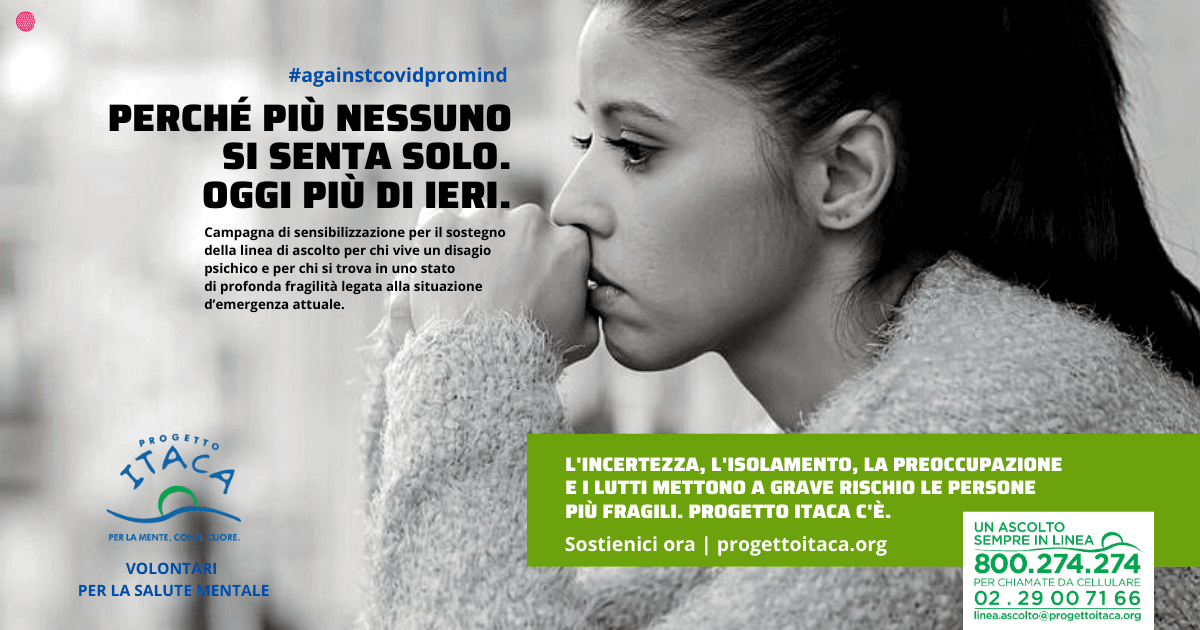 Contro il Covid, per la Mente di Fondazione Progetto Itaca Contro il Covid, per la Mente-Fondazione Progetto Itaca