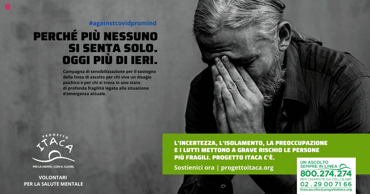 Contro il Covid, per la Mente di Fondazione Progetto Itaca Contro il Covid, per la Mente-Fondazione Progetto Itaca