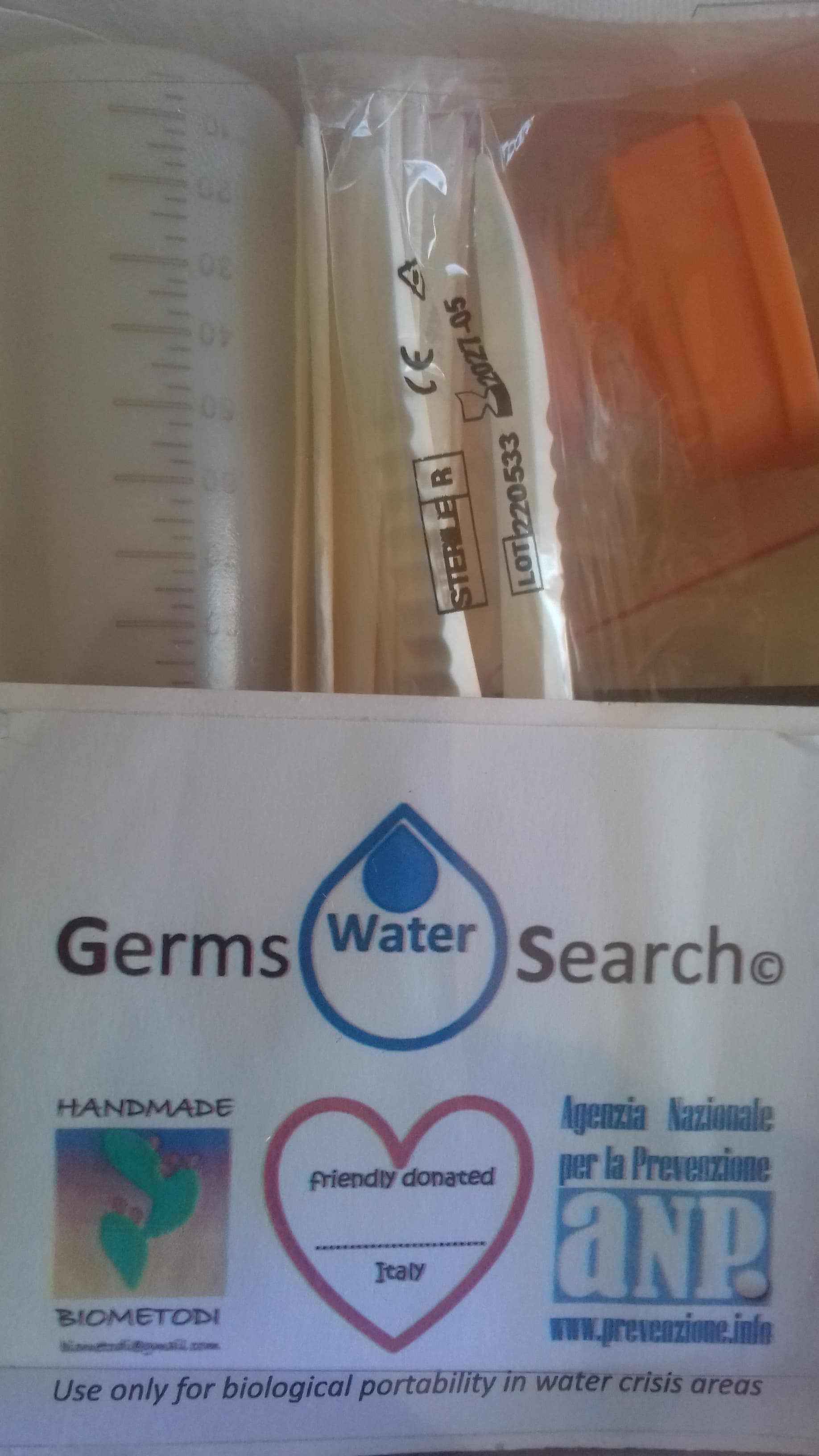 Agenzia Naz. Prevenzione kit H2O Germs di Agenzia Nazionale per la Prevenzione Agenzia Naz. Prevenzione kit H2O Germs -Agenzia Nazionale per la Prevenzione