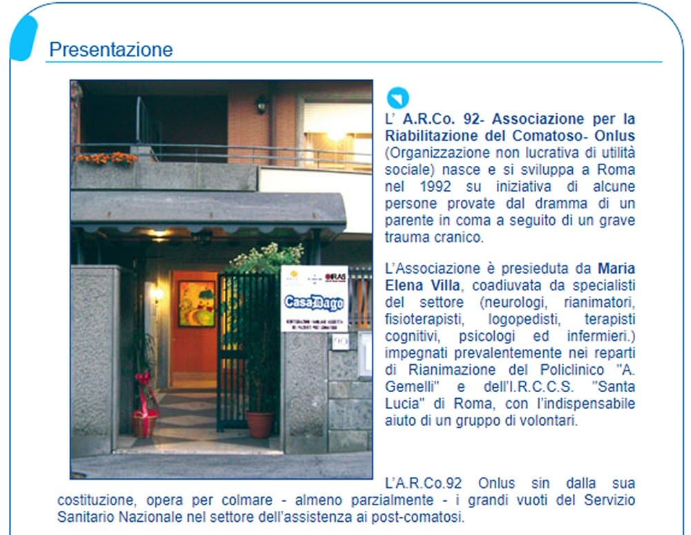Casa Dago di Associazione A.R.Co92 Onlus Casa Dago-Associazione A.R.Co92 Onlus