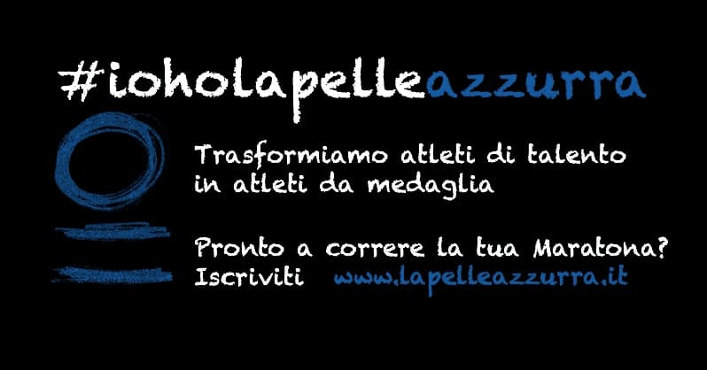 Colora di azzurro la Run Rome Marathon di LA PELLE AZZURRA Colora di azzurro la Run Rome Marathon-LA PELLE AZZURRA