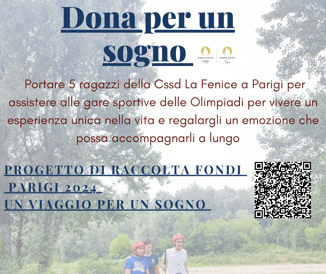 Parigi 2024 : Dona per un sogno di La Fenice Cssd Parigi 2024 : Dona per un sogno-La Fenice Cssd