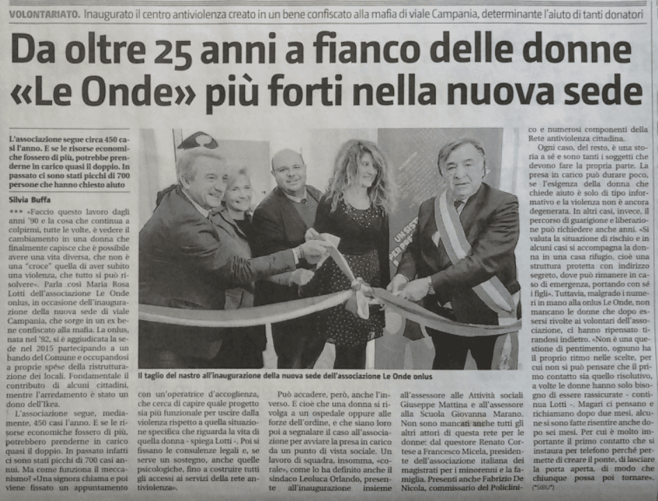 Un dono per la Casa Rifugio delle donne di Associazione Le Onde - Onlus Un dono per la Casa Rifugio delle donne-Associazione Le Onde - Onlus