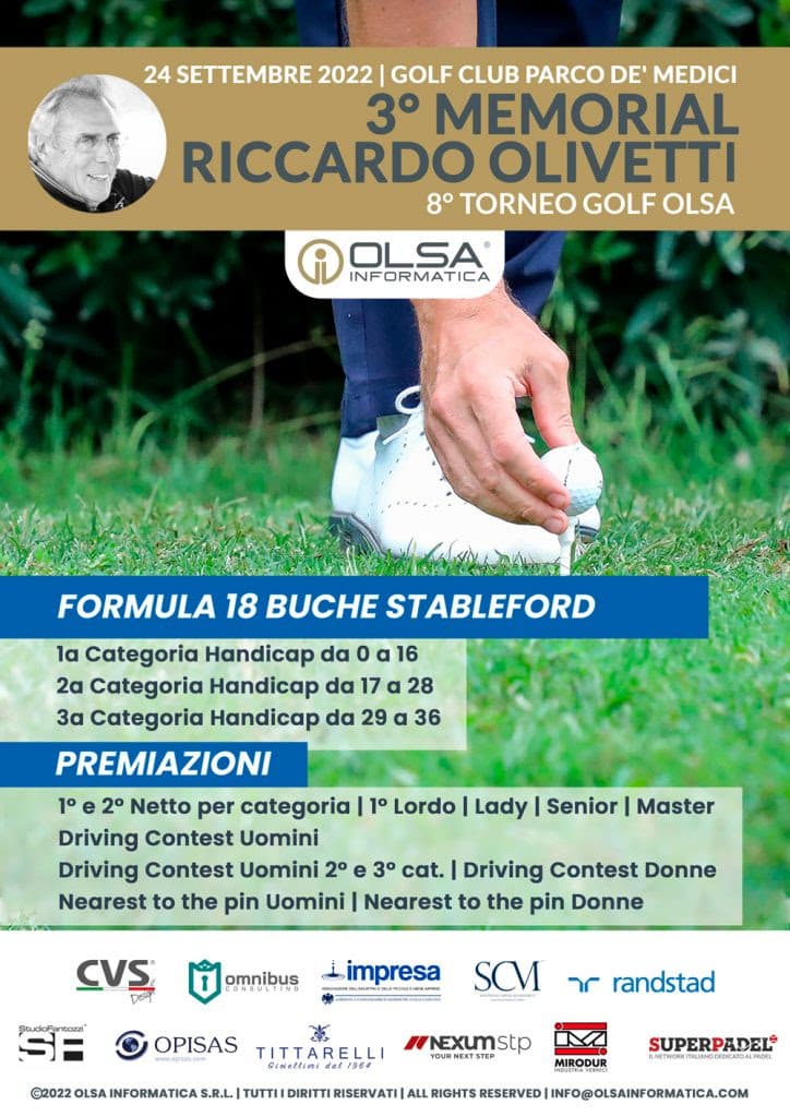 3° MEMORIAL PER RICCARDO OLIVETTI di Sport Senza Frontiere Onlus 3° MEMORIAL PER RICCARDO OLIVETTI-Sport Senza Frontiere Onlus