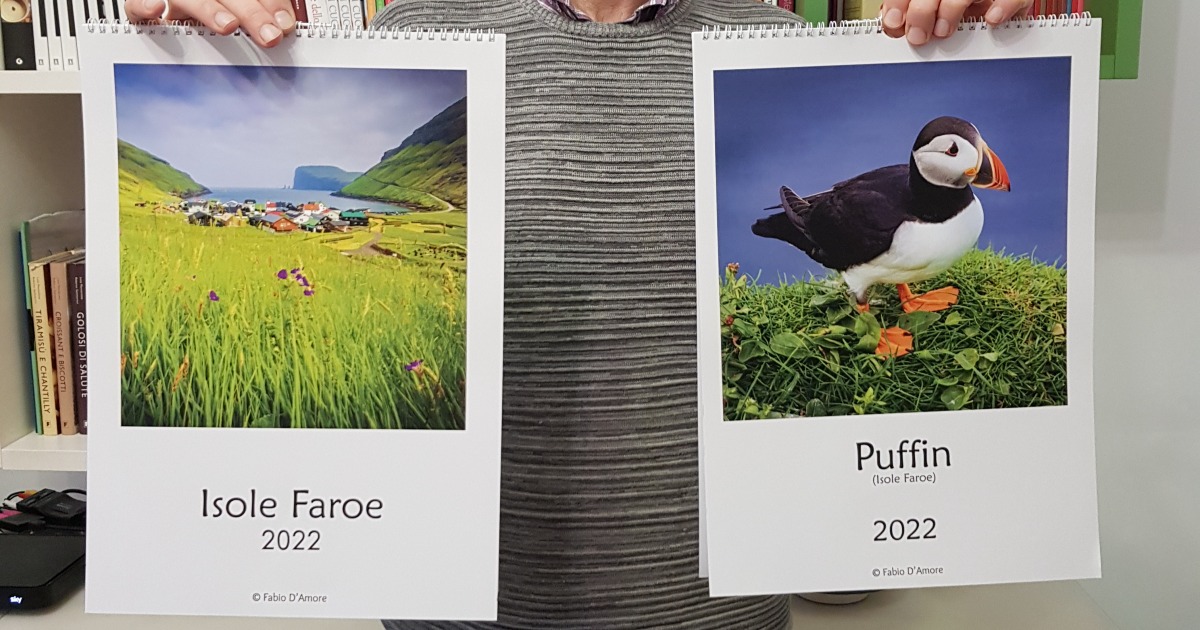 Calendari 2022 Isole Faroe e Puffin di Fabio D'Amore Calendari 2022 Isole Faroe e Puffin-Fabio D'Amore