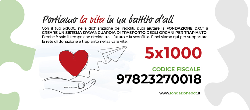 Dona il 5 per mille a Fondazione DOT ONLUS