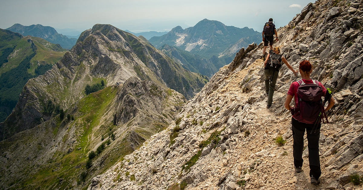 Le Alpi Apuane - in cammino verso il rifugio Nello Conti