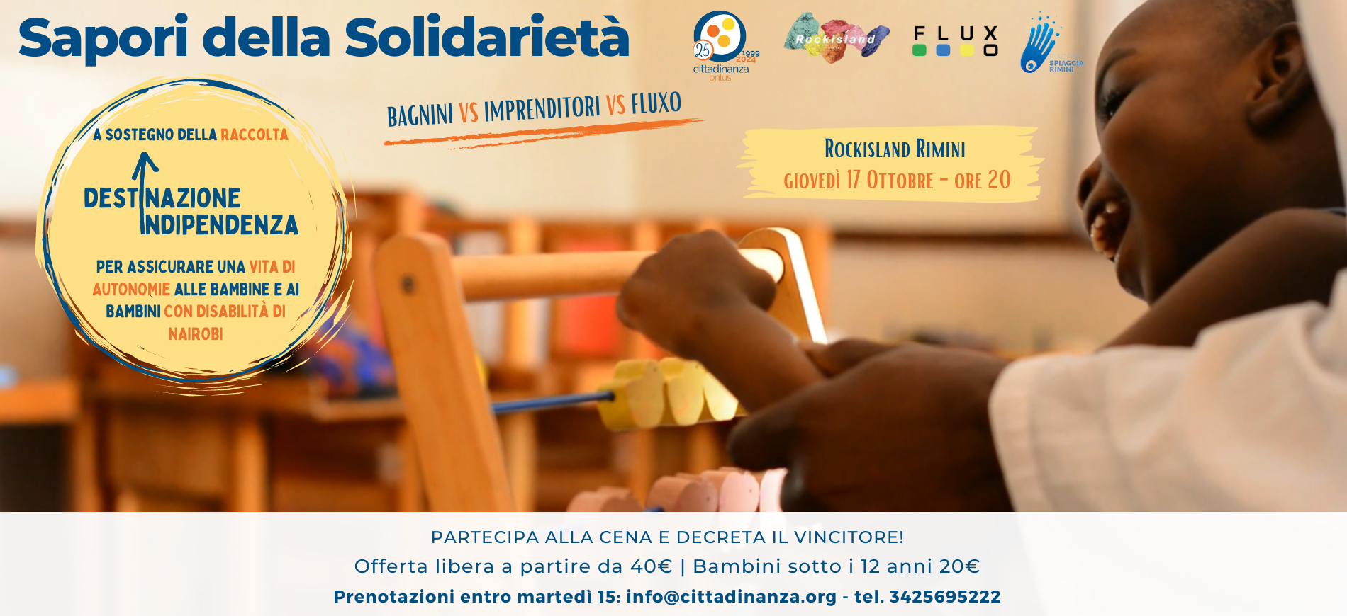 Rete del Dono Ticketing Eventi Cittadinanza Sapori di Solidarietà Cena Beneficienza Rimini