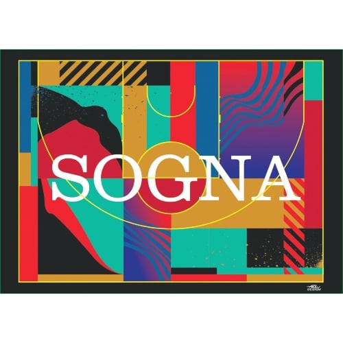 Poster con grafica del campo