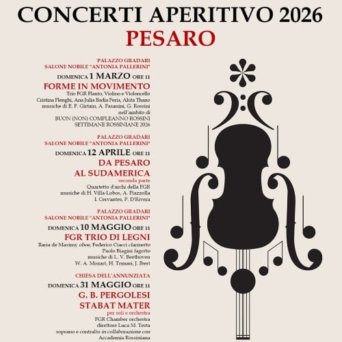 un biglietto omaggio per i Concerti Aperitivo / Giovani Talenti