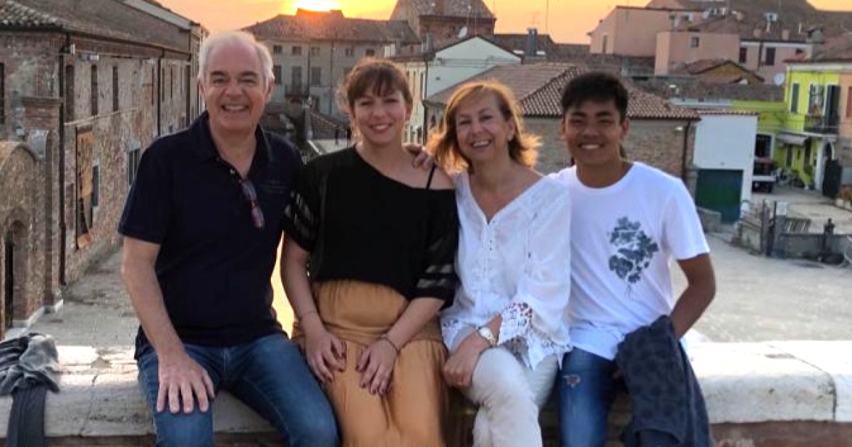 Curti's family runners for Rotary-pierpaolo curti