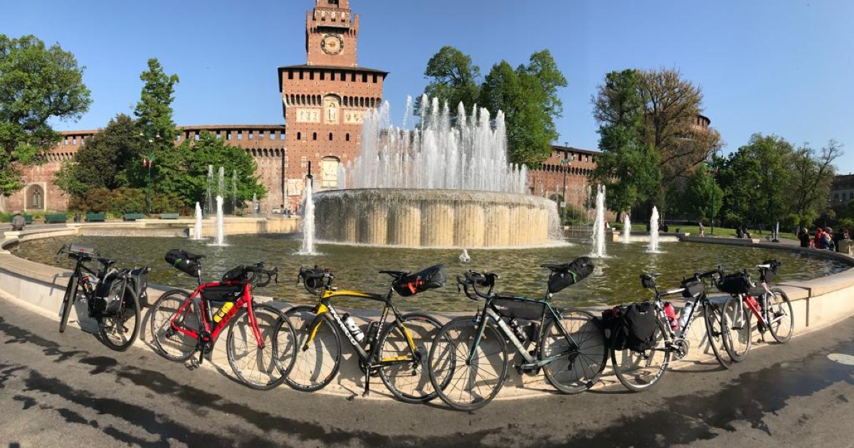 In bici da Milano a Roma per SSF di I Sigerici In bici da Milano a Roma per SSF -I Sigerici