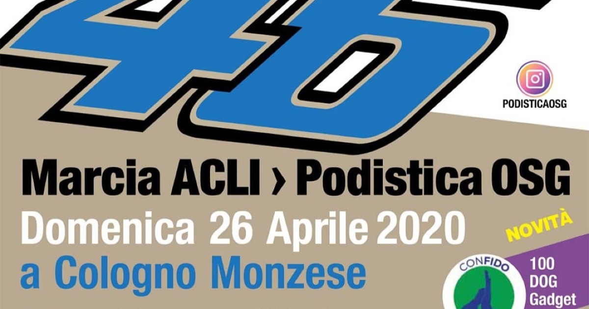 OsgPodistica#SostienilSostegnoOnlus di OsG Podistica Oratorio San Giuliano Cologno M.se OsgPodistica#SostienilSostegnoOnlus-OsG Podistica Oratorio San Giuliano Cologno M.se