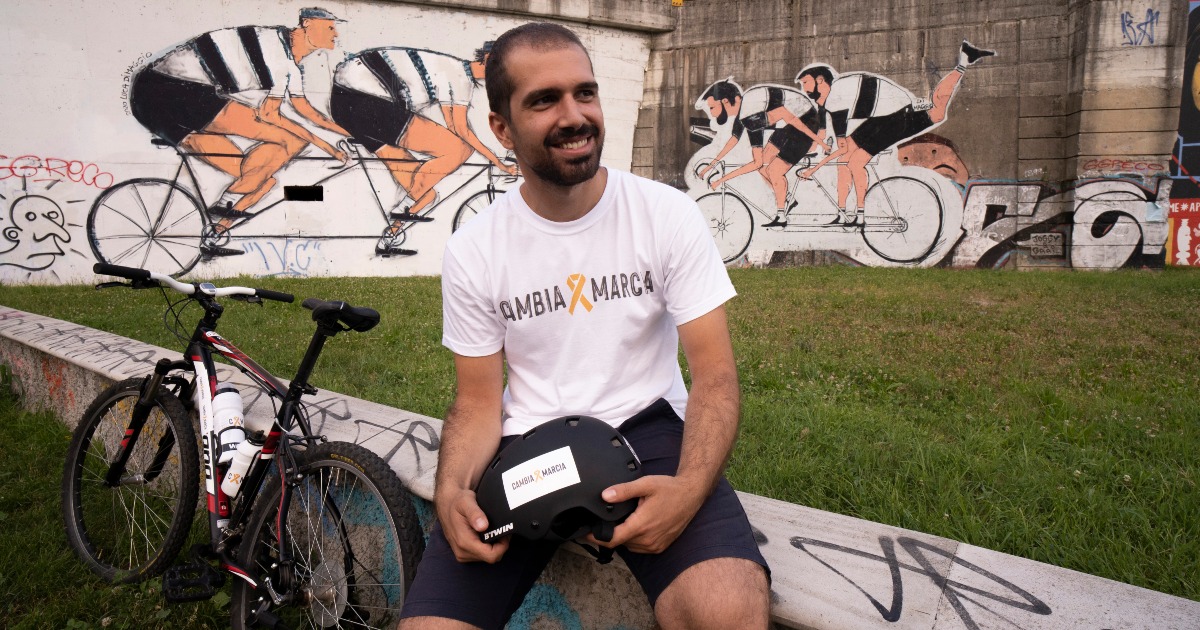 Cambia Marcia e Pedala contro il cancro-Marco Vegliante