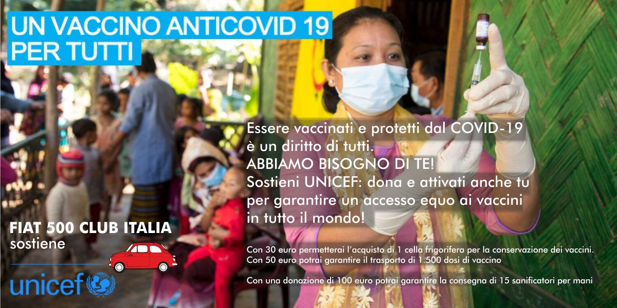 Fiat 500 Club con UNICEF di Fiat Club 500 Italia Fiat 500 Club con UNICEF-Fiat Club 500 Italia