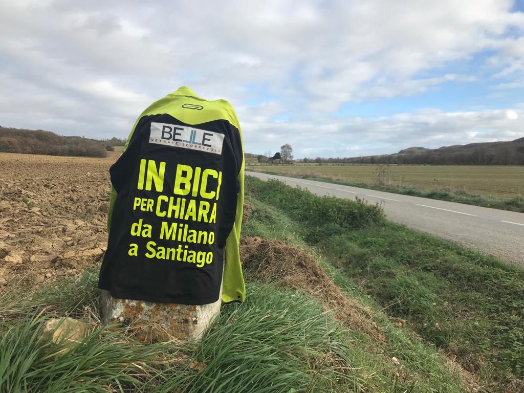 In bici per Chiara da Milano a Santiago di Mara Musizza In bici per Chiara da Milano a Santiago-Mara Musizza