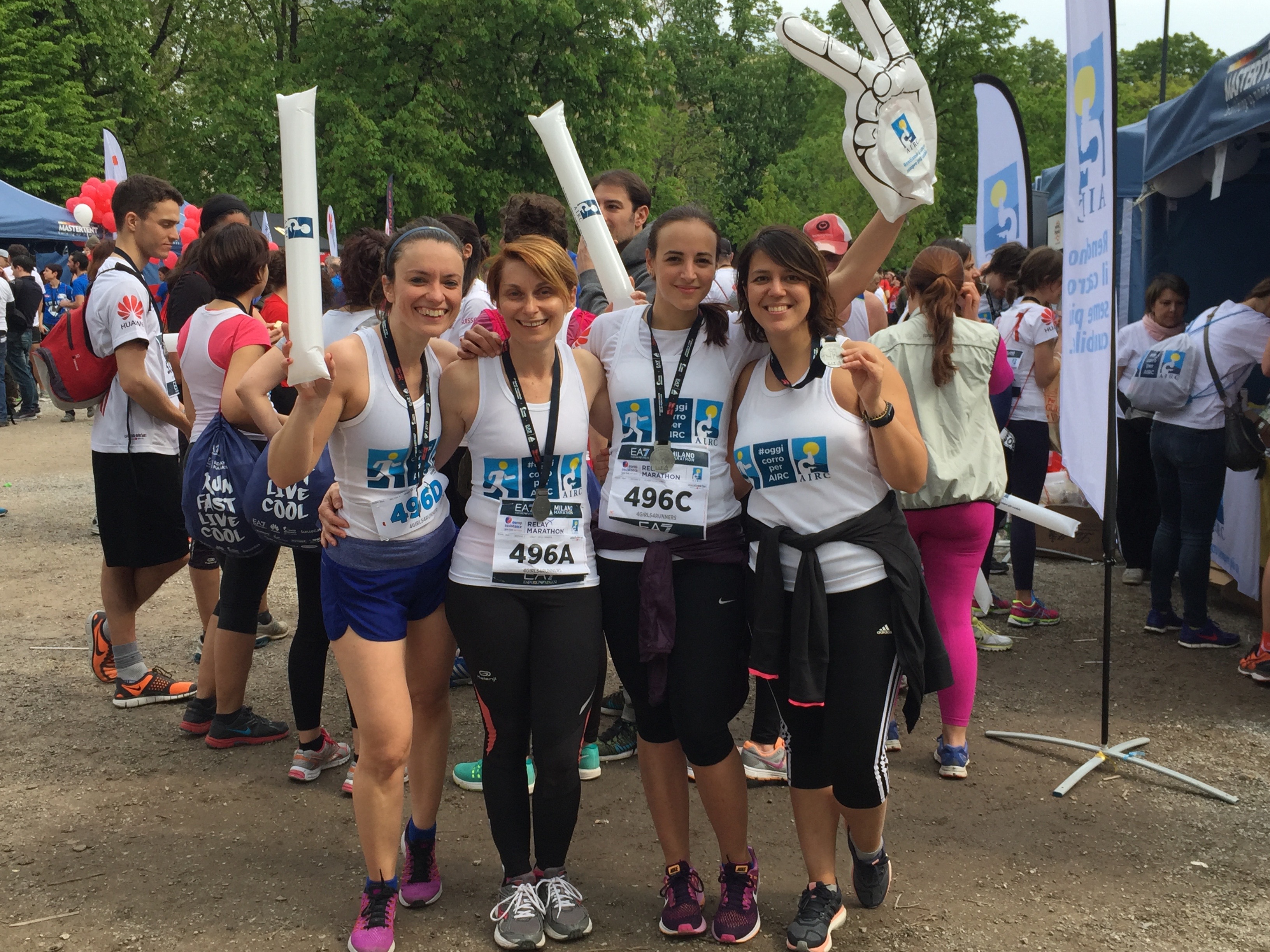 4girls4runners per AIRC di Cristina Simone 4girls4runners per AIRC-Cristina Simone