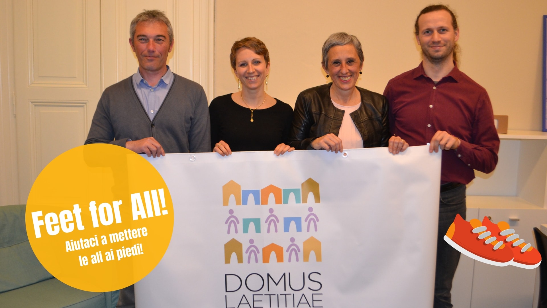 Feet for All corre per Domus Laetitiae di Valeria Marinoni Feet for All corre per Domus Laetitiae-Valeria Marinoni