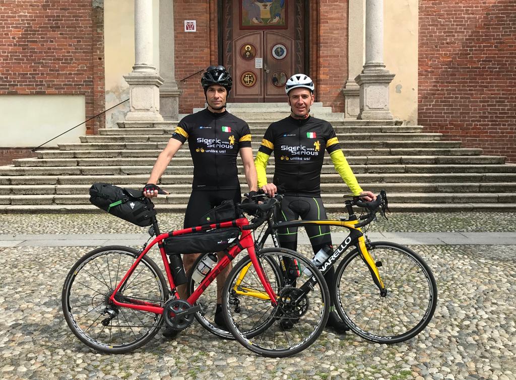 In bici da Milano a Roma per SSF di I Sigerici In bici da Milano a Roma per SSF -I Sigerici