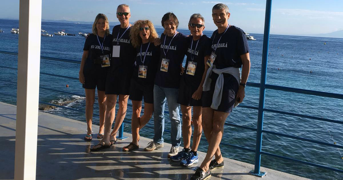 Nuotiamo per Bene alla Capri-Napoli-Staff Associazione CAF