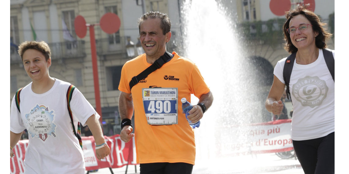 Grazie per avere corso assieme a me!-Fortunato Pepe