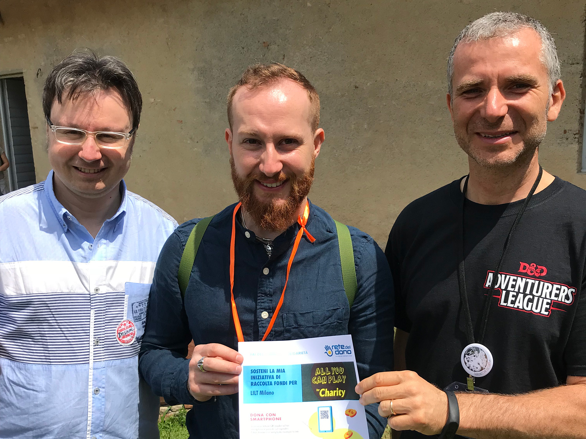 ANCHE GIOCANDO SI PUO' GUARIRE!-All You Can Play  For Charity