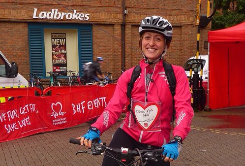 Cycling for the British Heart Foundation from Oxford to Cambridge (UK)