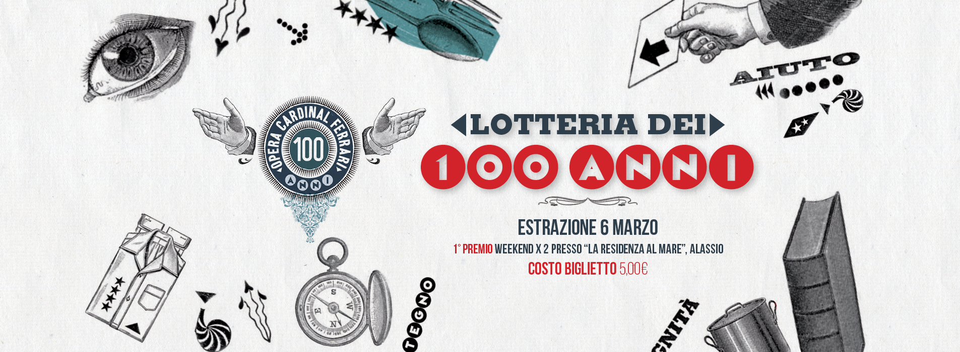 LOTTERIA DEI 100 ANNI 1921- 2021-OPERA CARDINAL FERRARI 
