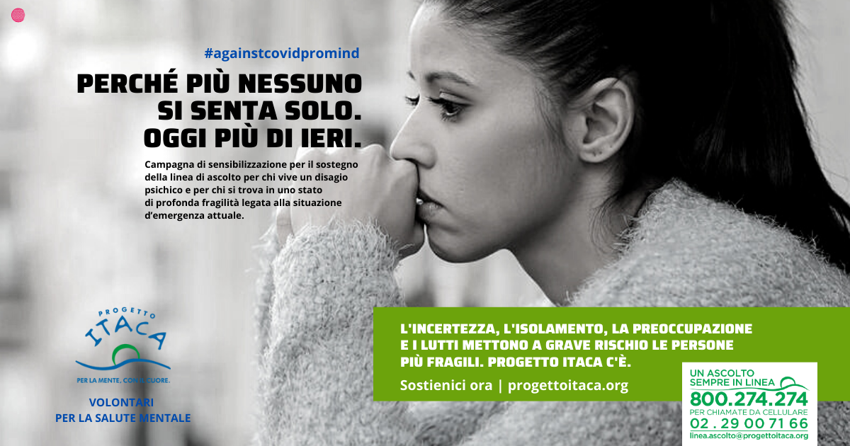 Contro il Covid, per la Mente di Fondazione Progetto Itaca Contro il Covid, per la Mente-Fondazione Progetto Itaca