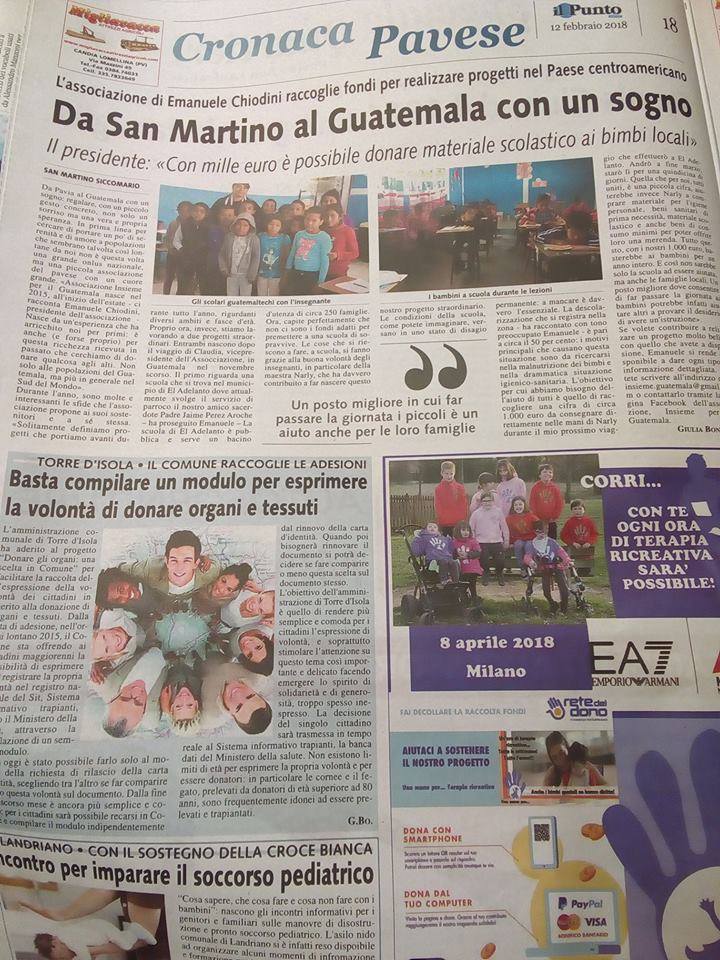 Tutti a scuola! Progetto  Guatemala-Associazione " Insieme per il Guatemala"