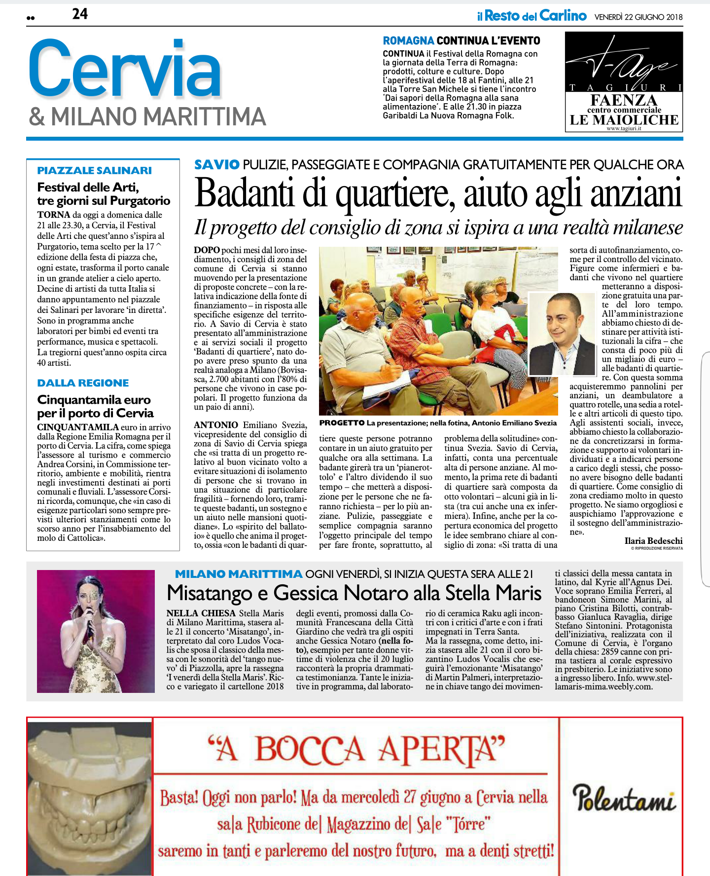 Badanti di Quartiere "Quasi amici" di Pro Loco Savio & Consiglio di Zona Badanti di Quartiere "Quasi amici"-Pro Loco Savio & Consiglio di Zona