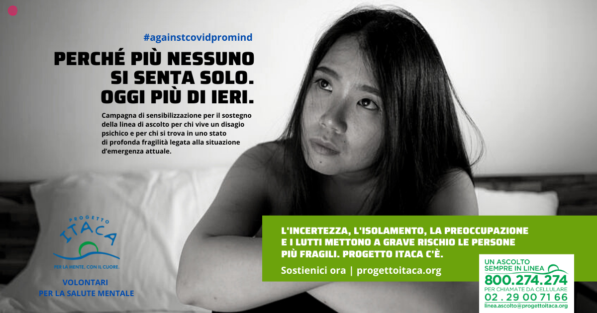 Contro il Covid, per la Mente di Fondazione Progetto Itaca Contro il Covid, per la Mente-Fondazione Progetto Itaca