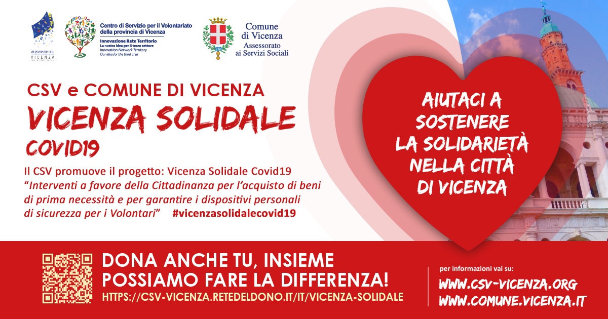 Vicenza Solidale covid19 di Volontariato in Rete Vicenza Solidale covid19-Volontariato in Rete
