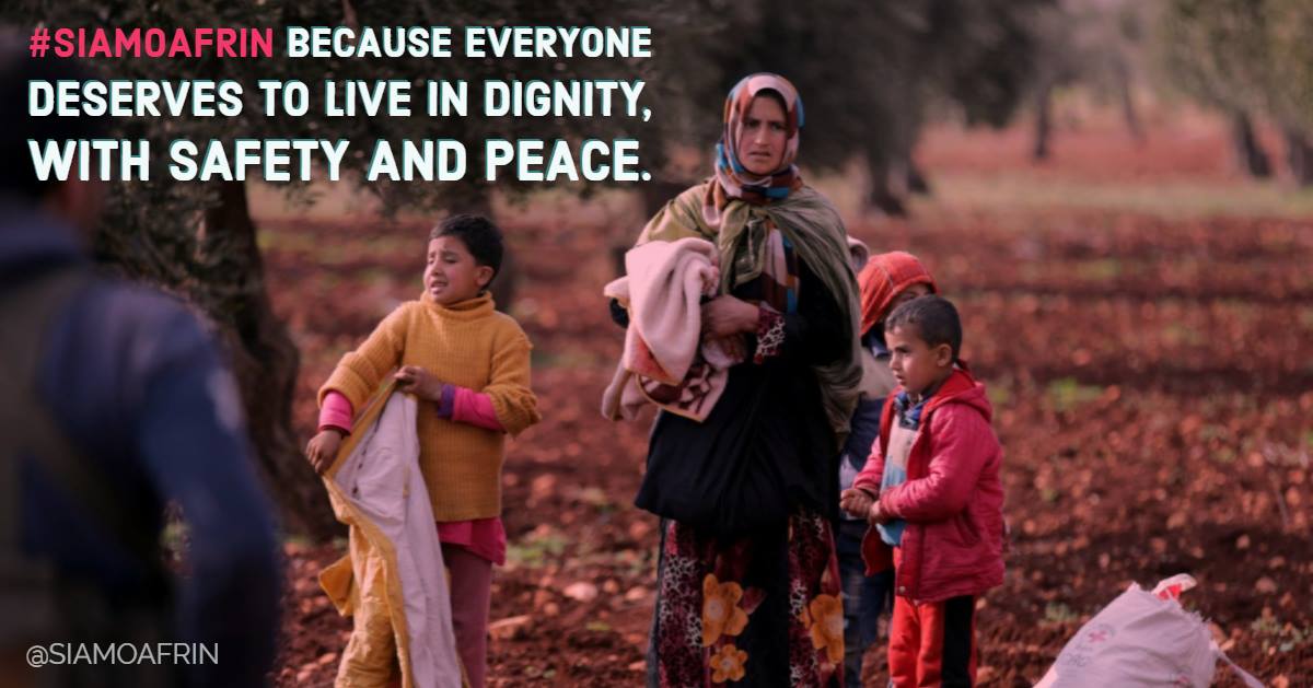 SiAmo Afrin - We Are Afrin -GUS - Gruppo Umana Solidarietà