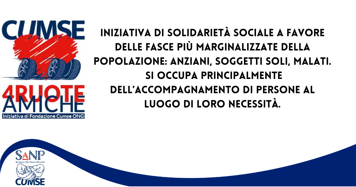 Progetto SaNP di Fondazione Cumse Progetto SaNP -Fondazione Cumse