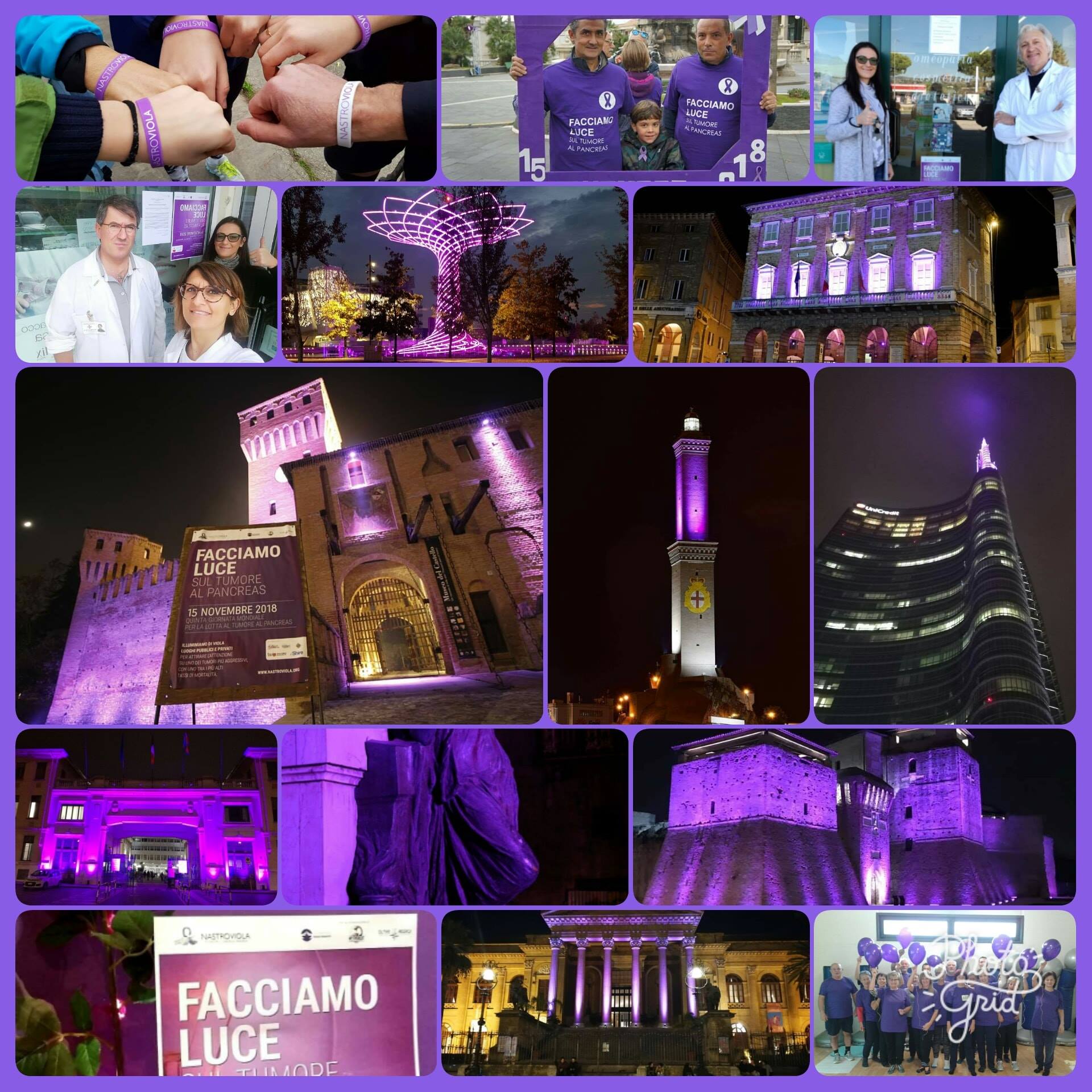 Sostieni la lotta al tumore al pancreas-Associazione Nastro Viola