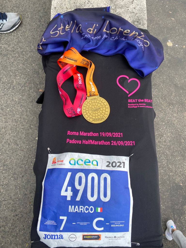 Corri col cuore - Maratona di Roma 2022-La Stella di Lorenzo