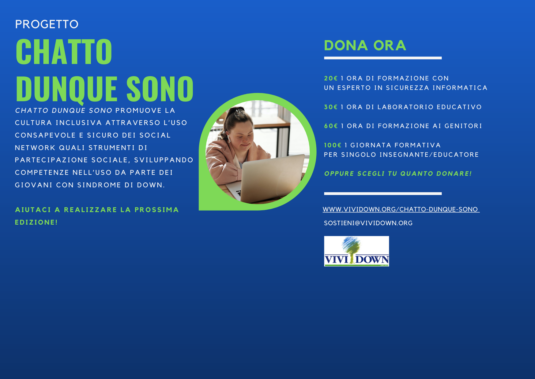 CHATTO DUNQUE SONO-Vivi Down Onlus