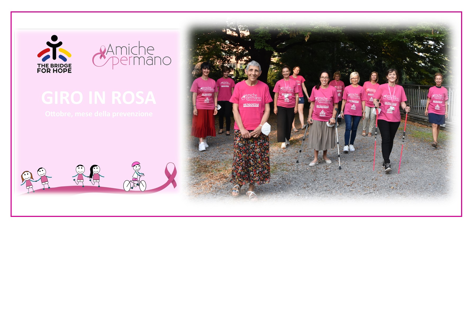 Giro in rosa -THE BRIDGE FOR HOPE